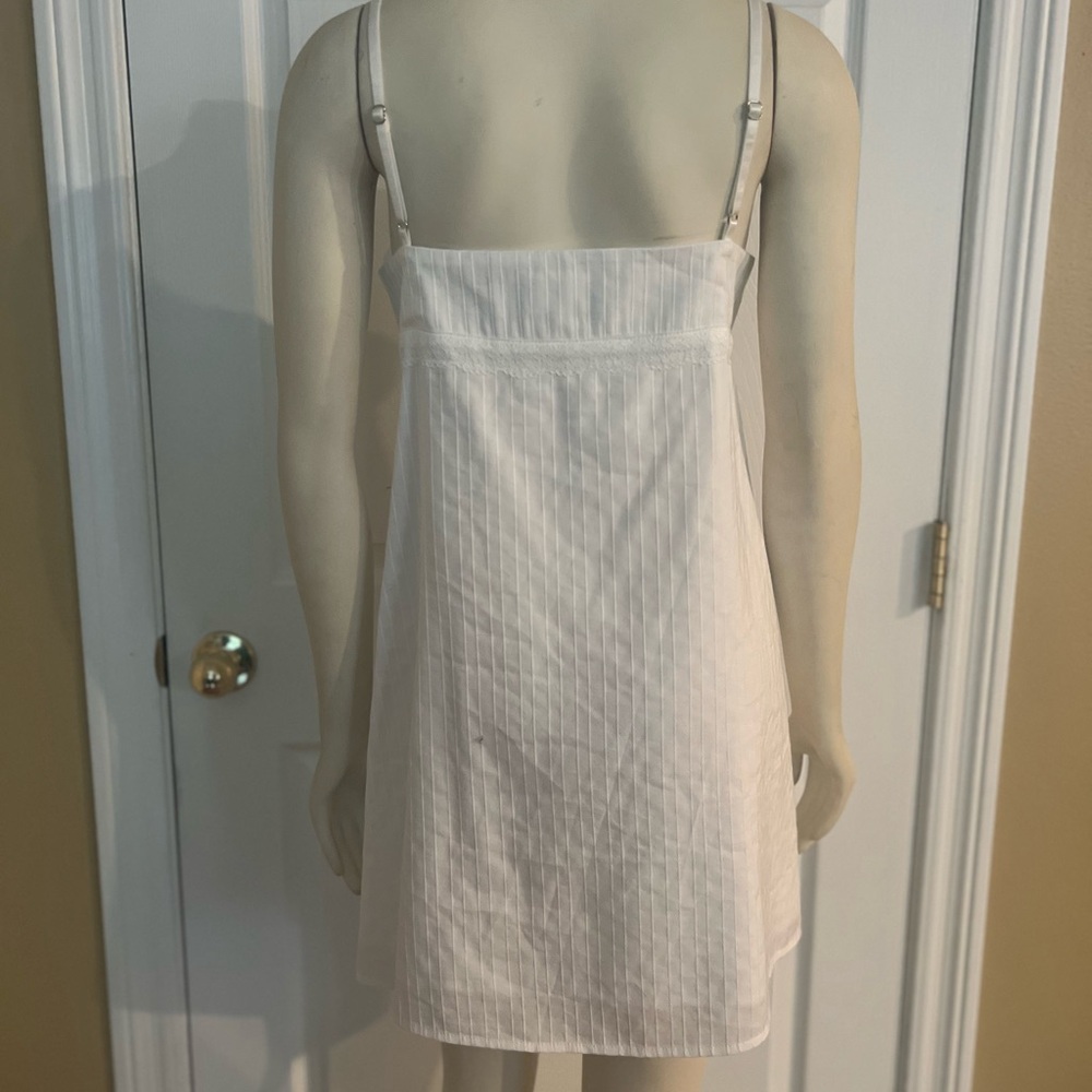 White Lace-Trim Slip Dress - Women - Picture 11 of 11
